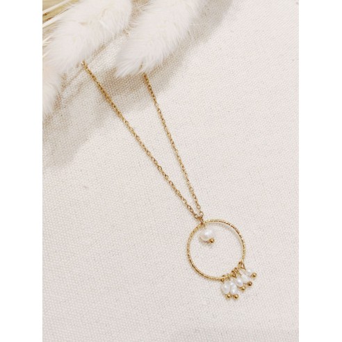 Collier acier inoxydable femme N147