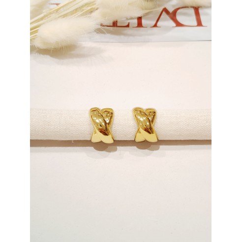 Boucles d'oreilles acier inoxydable E266