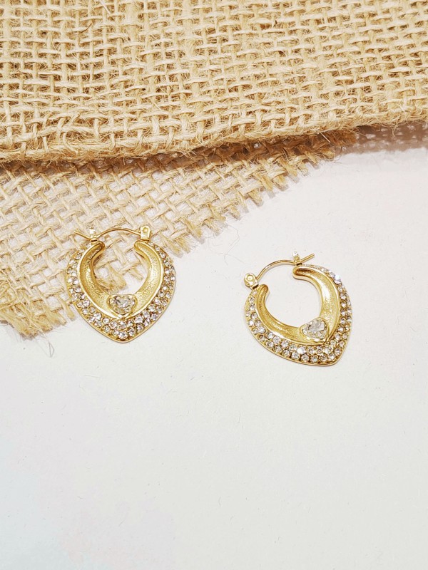 Boucles d'oreilles acier inoxydable E268