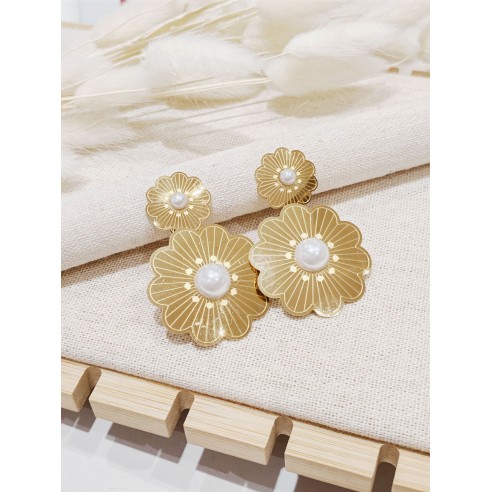 Boucles d'oreilles acier inoxydable E273