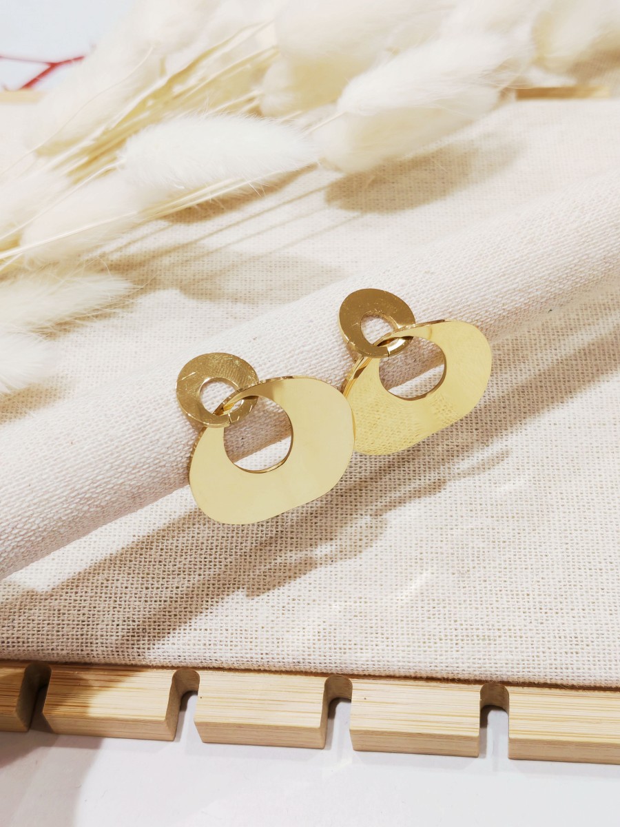 Boucles d'oreilles acier inoxydable E282