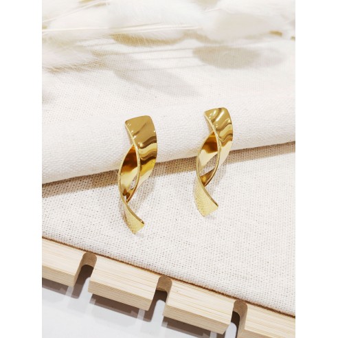Boucles d'oreilles acier inoxydable E295