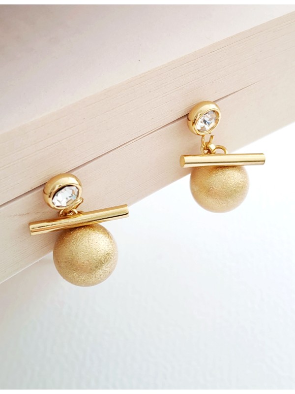 Boucles d'oreilles acier inoxydable E296