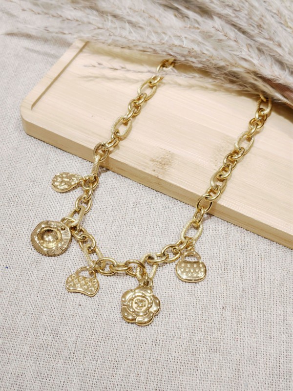 Collier acier inoxydable femme N152