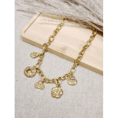 Collier acier inoxydable femme N152