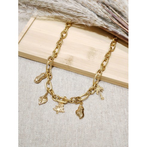 Collier acier inoxydable femme N153