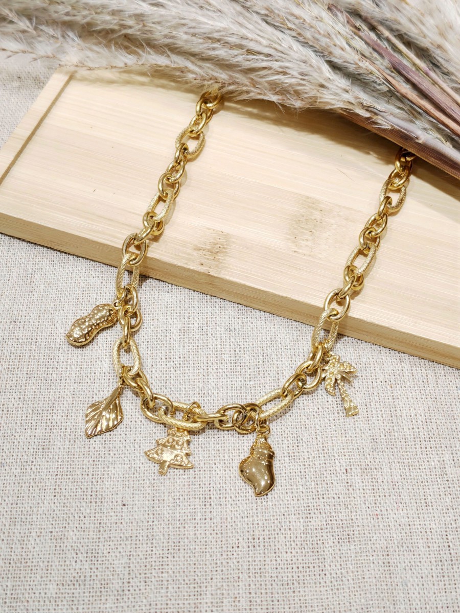 Collier acier inoxydable femme N153