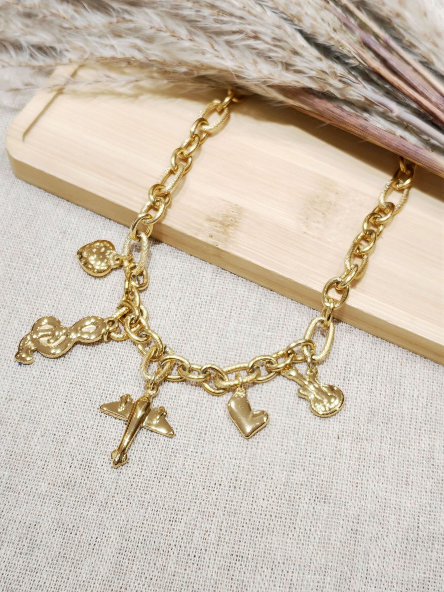 Collier acier inoxydable femme N154