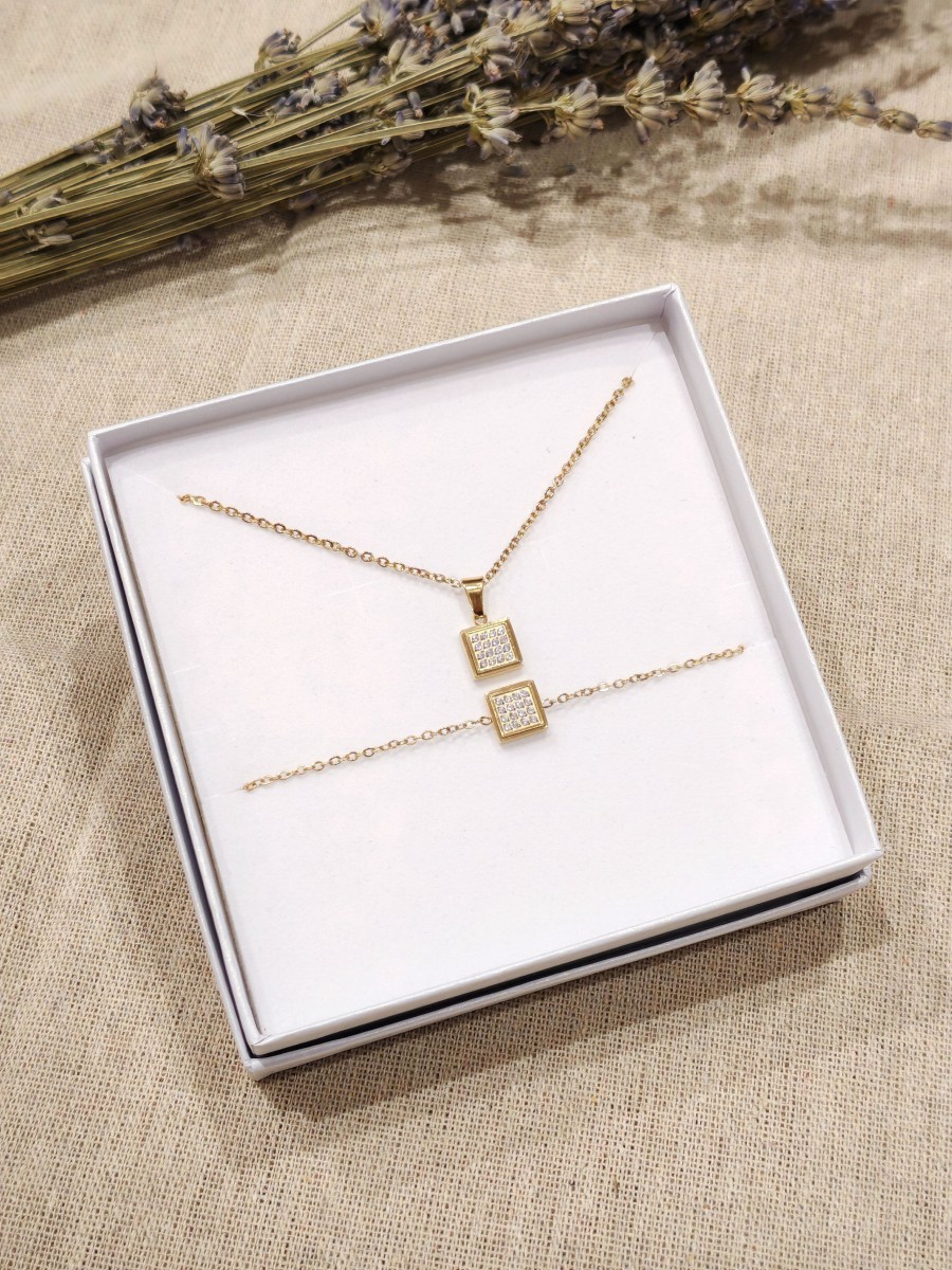 Coffret bijoux en acier inoxydable C061