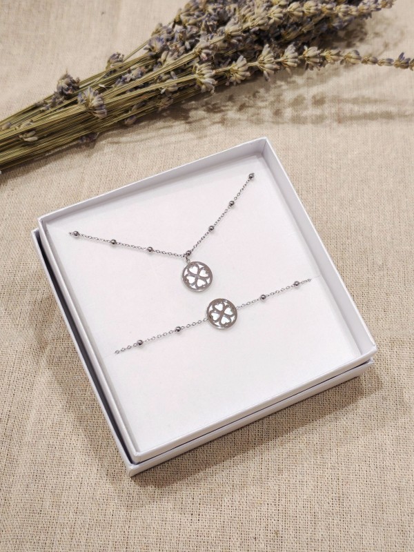 Coffret bijoux en acier inoxydable C066
