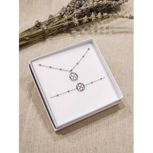 Coffret bijoux en acier inoxydable C066