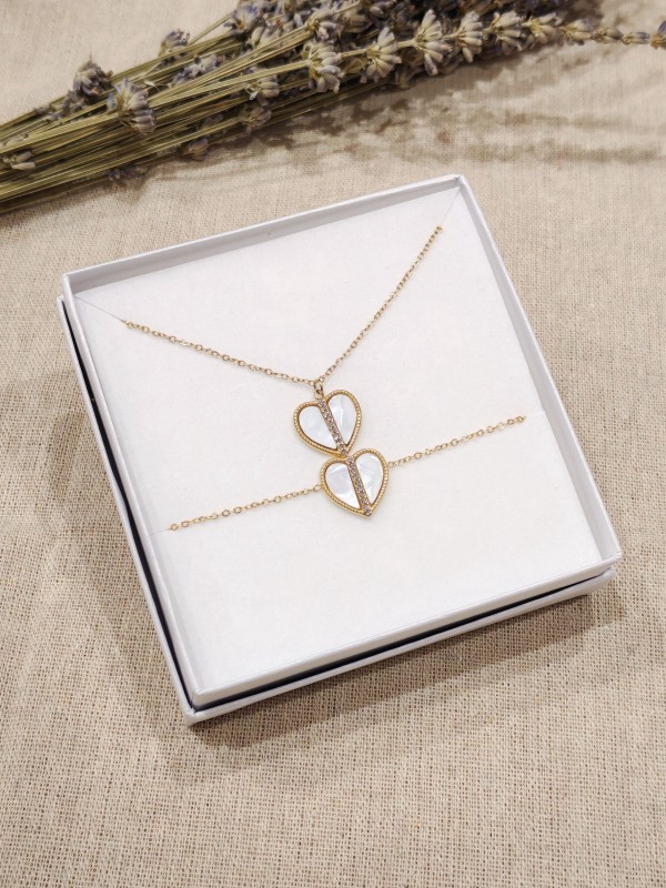 Coffret bijoux en acier inoxydable C069