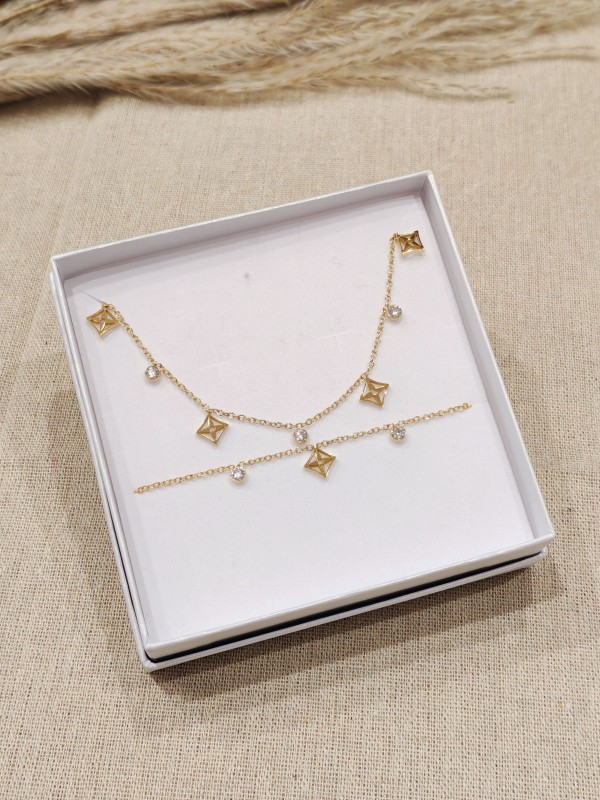 Coffret bijoux en acier inoxydable C074