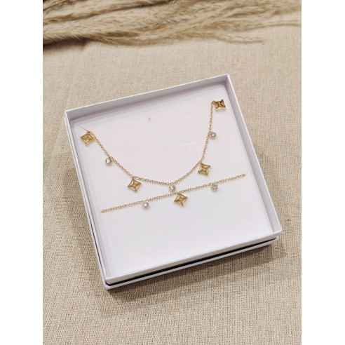 Coffret bijoux en acier inoxydable C074