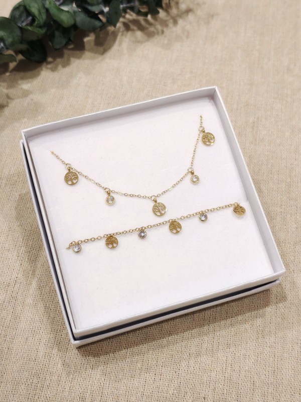 Coffret bijoux en acier inoxydable C077
