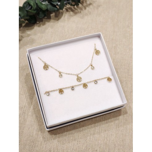 Coffret bijoux en acier inoxydable C077
