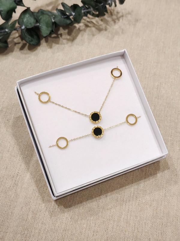 Coffret bijoux en acier inoxydable C080