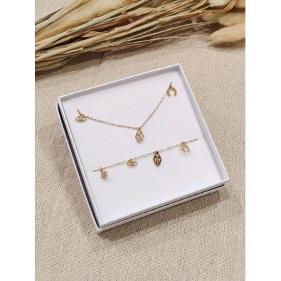 Coffret bijoux en acier...