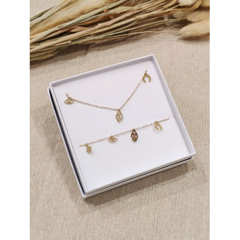 Coffret bijoux en acier inoxydable C084