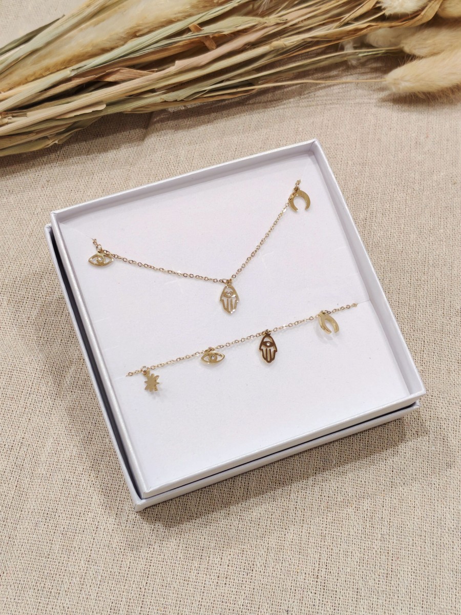 Coffret bijoux en acier inoxydable C084