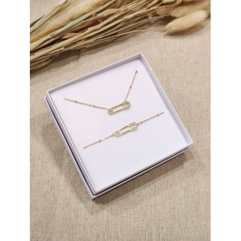 Coffret bijoux en acier inoxydable C085