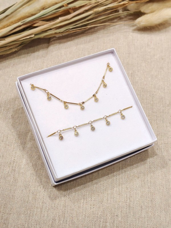 Coffret bijoux en acier inoxydable C088
