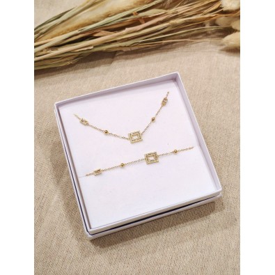 Coffret bijoux en acier...