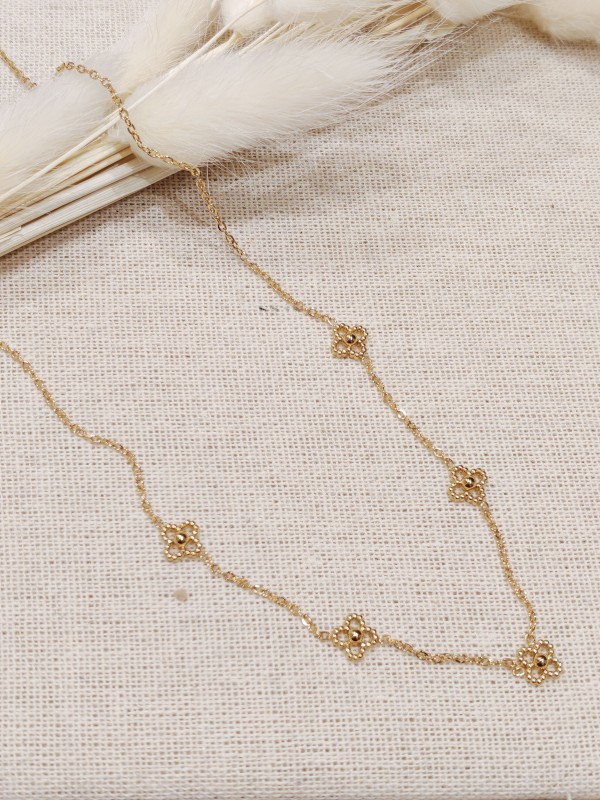 Collier acier inoxydable femme N156