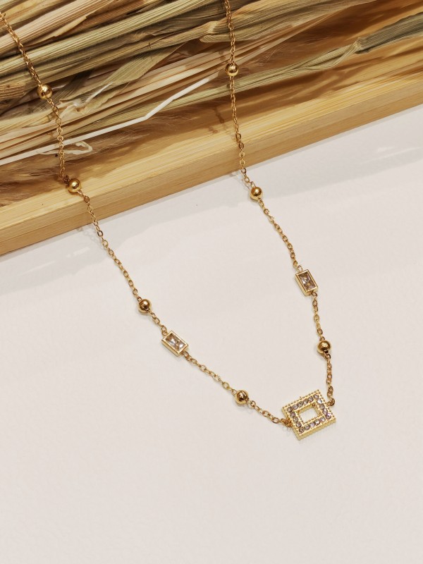 Collier acier inoxydable femme N158