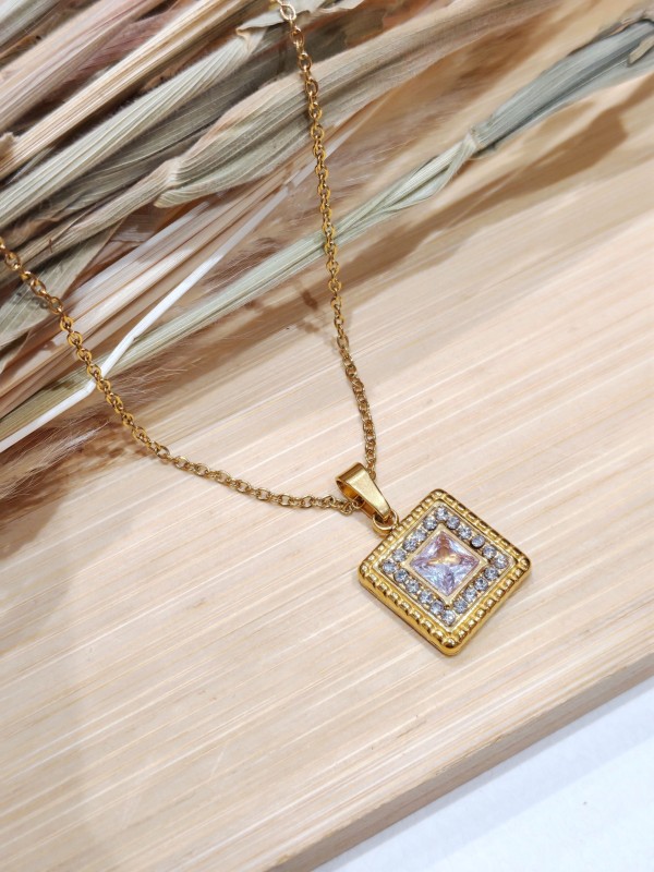 Collier acier inoxydable femme N161