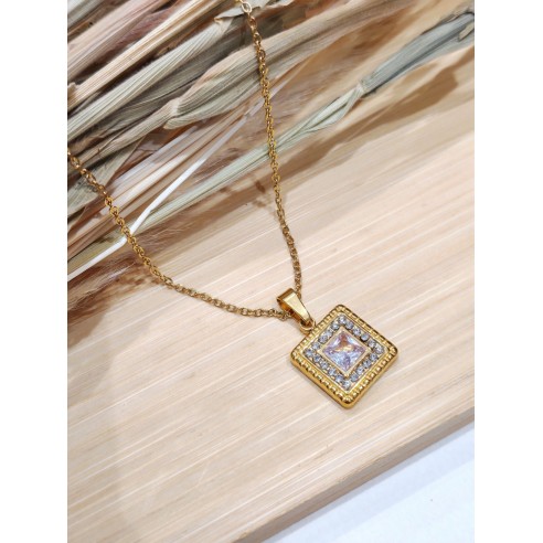 Collier acier inoxydable femme N161