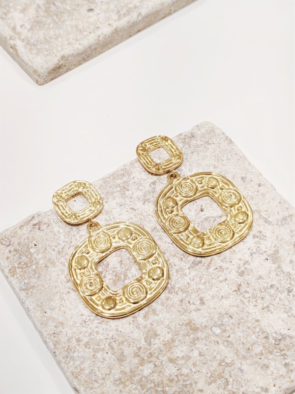 Boucles d'oreilles acier inoxydable E352