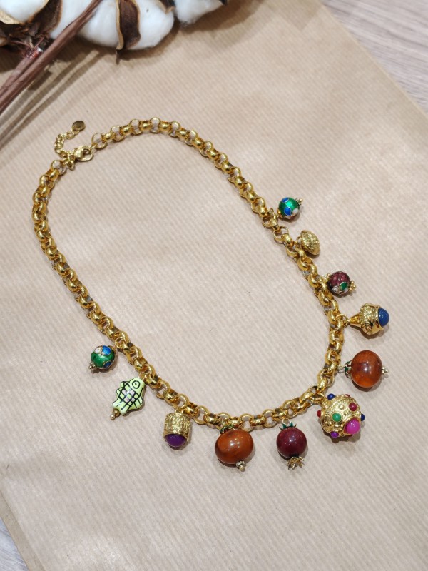 Collier acier inoxydable femme N174