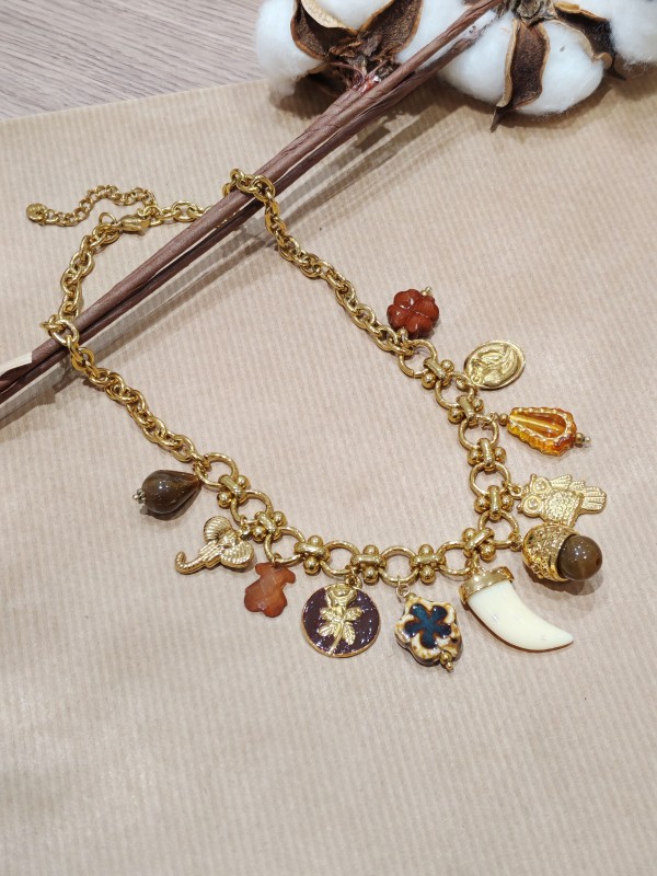Collier acier inoxydable femme N176
