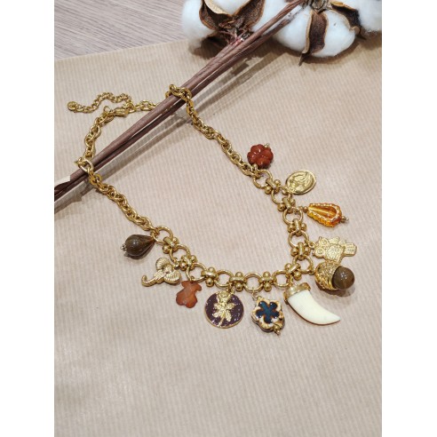 Collier acier inoxydable femme N176