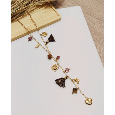 Collier en acier inoxydable...