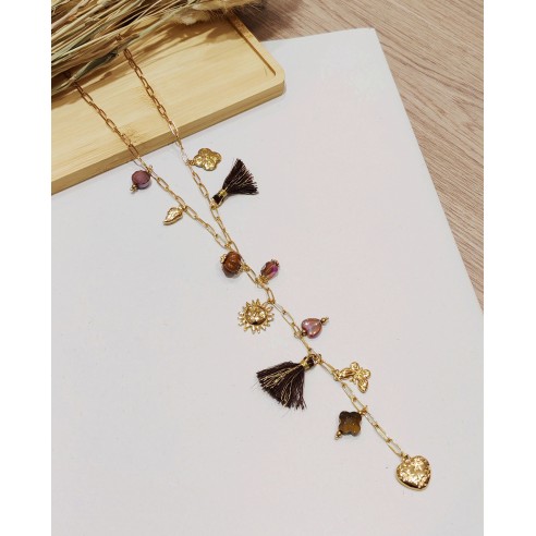 Collier en acier inoxydable femme N184