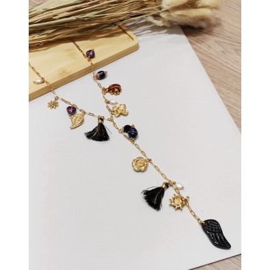 Collier en acier inoxydable...