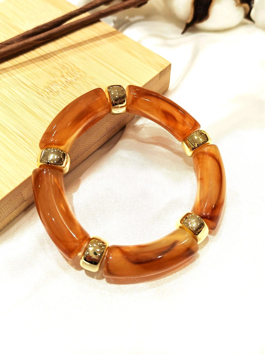 Bracelet en acier et résine B173