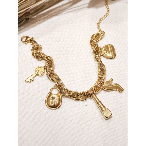 Bracelet en acier inoxydable B187