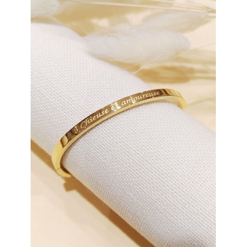 Bracelet avec message acier...