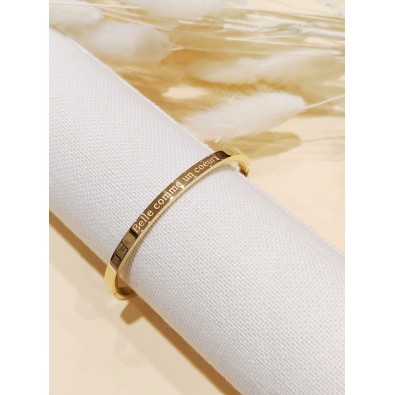 Bracelet avec message acier...