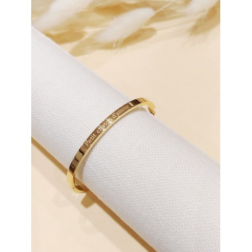 Bracelet avec message acier...