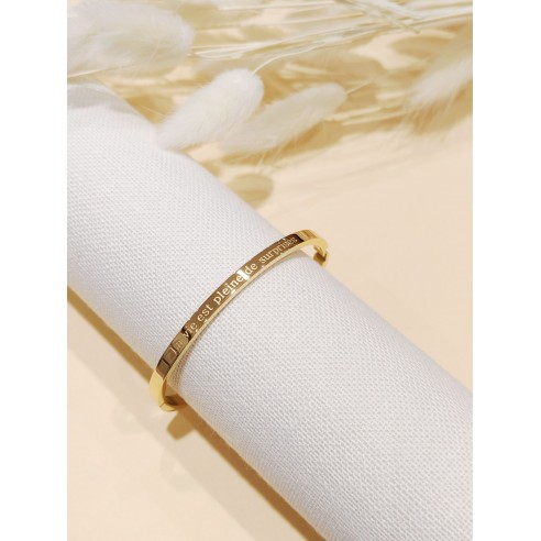 Bracelet avec message acier...
