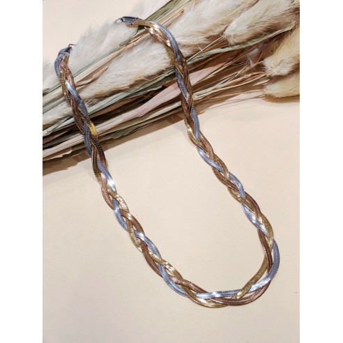 Collier en acier inoxydable femme N189