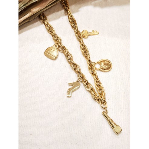 Collier en acier inoxydable femme N198