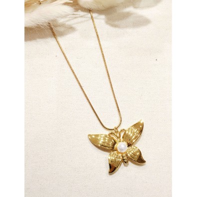 Collier en acier inoxydable...