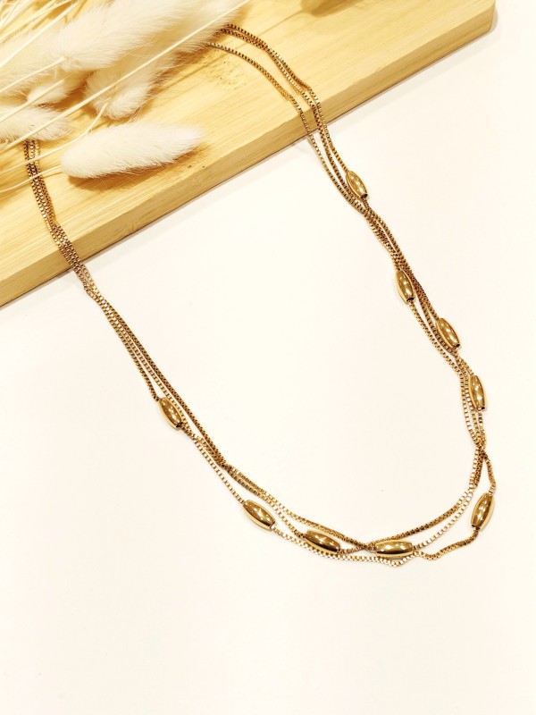 Collier en acier inoxydable femme N205