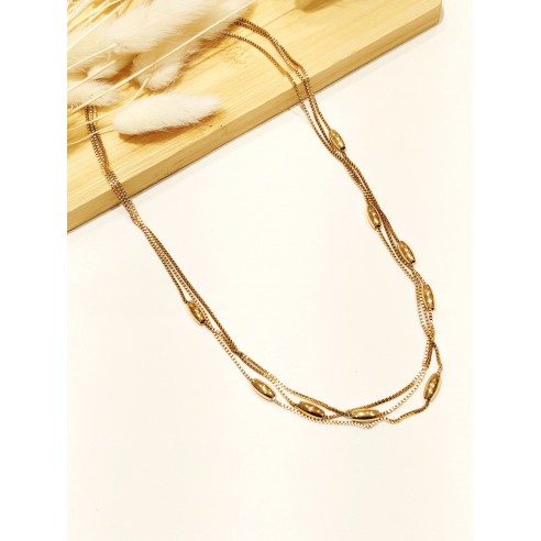 Collier en acier inoxydable femme N205