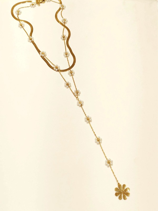 Collier en acier inoxydable femme N206